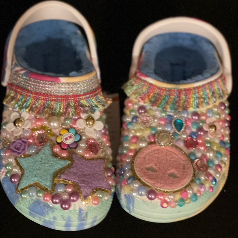CUSTOM Colorful Embellished Women's CROCS